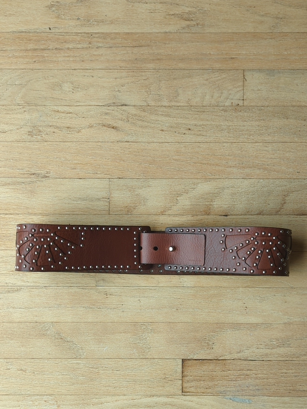 Women's Michael Kors Leather Belt Medium Large Studs